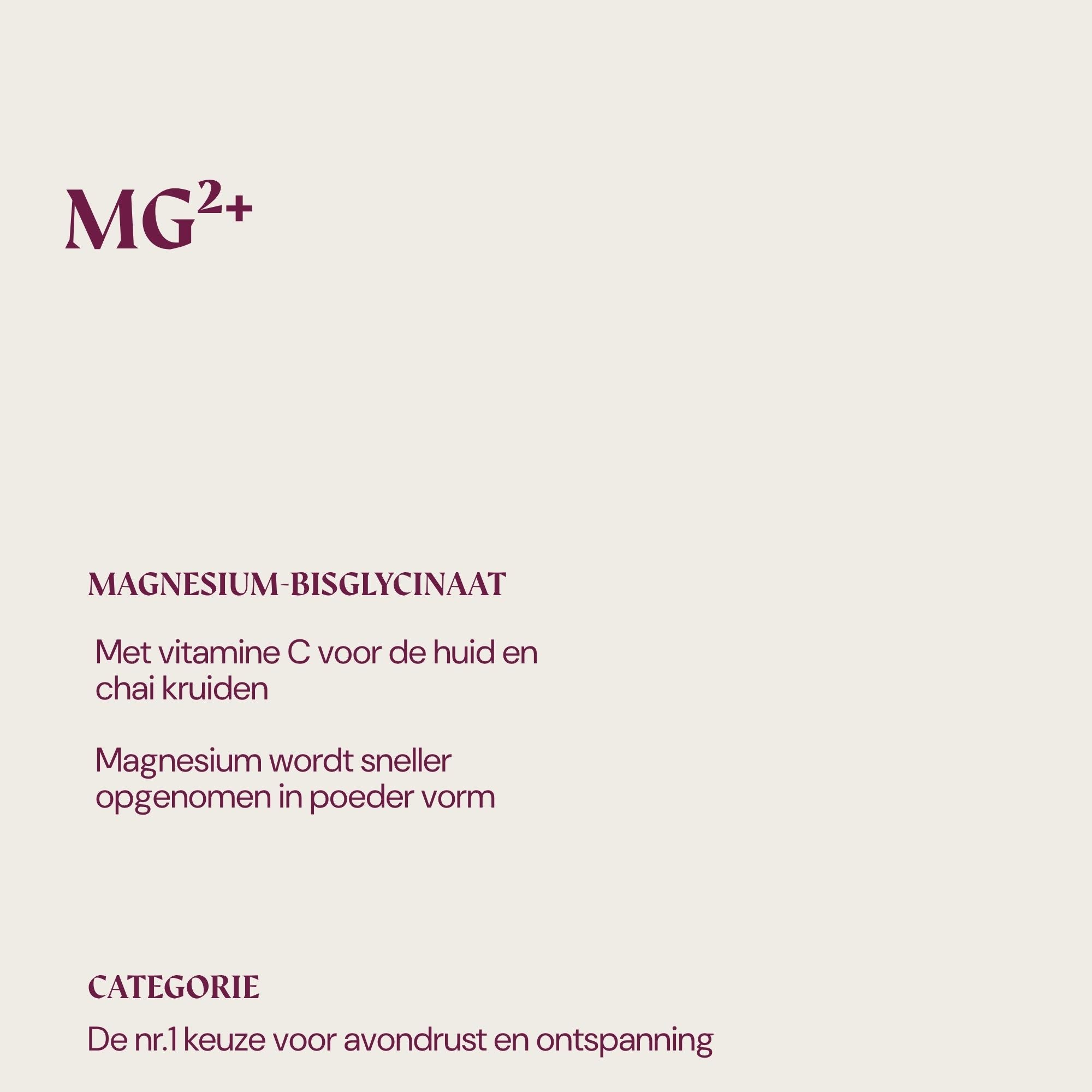 Magnesium poeder - Chai Latte