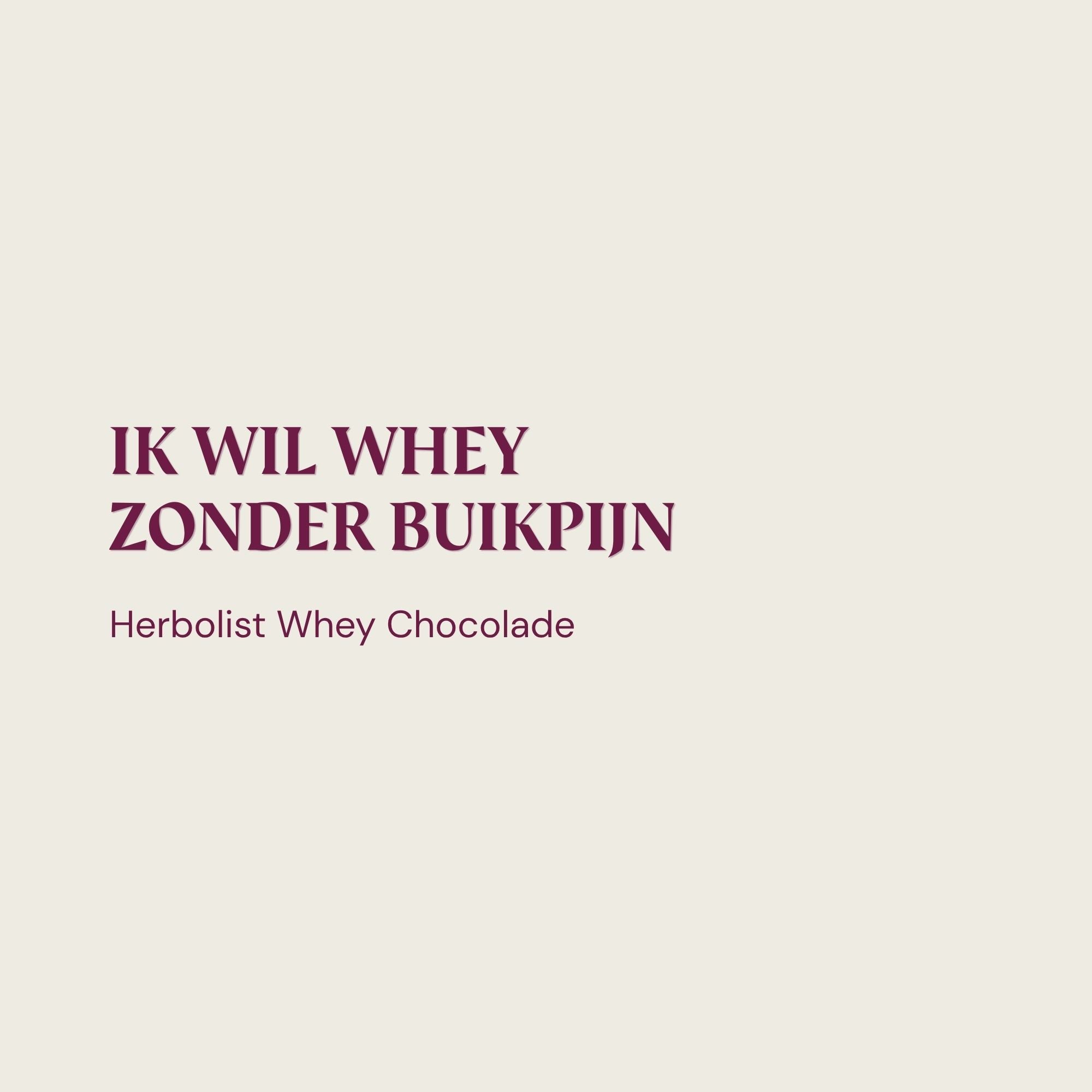 Herbolist Whey Proteïne Chocolade vrouw